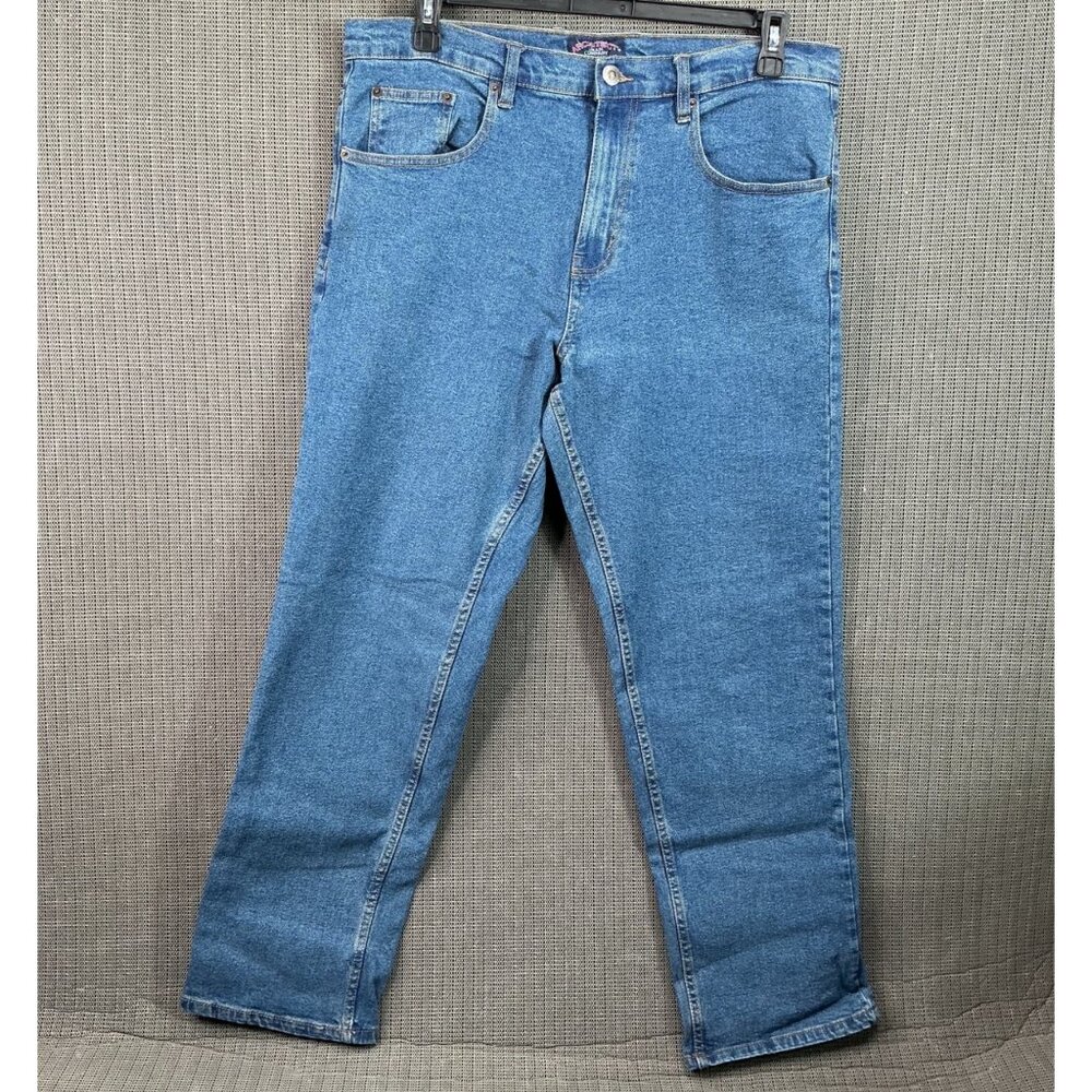 Architect Jean Company Mens Size 34x32 Blue Regular Fit Denim Jeans